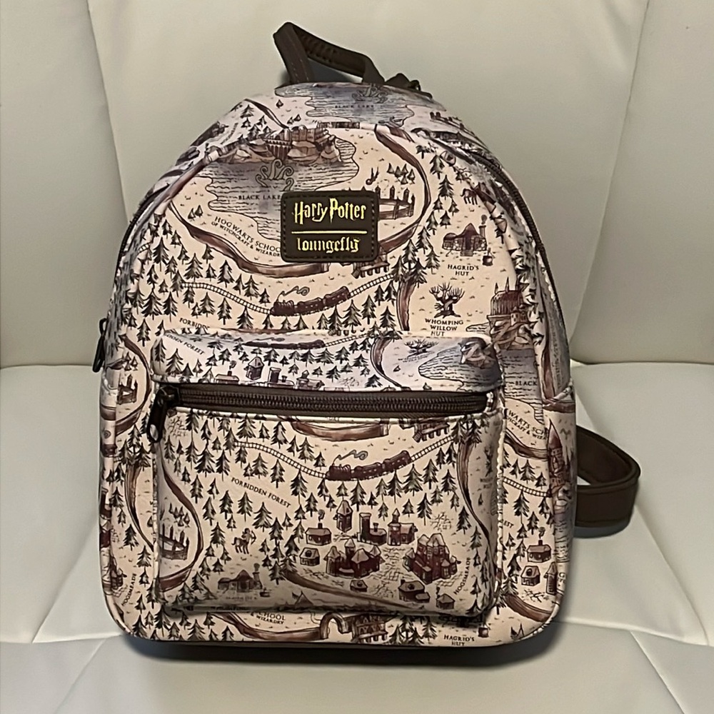 Harry Potter Hogwarts Map Loungefly Mini Backpack - RARE PATTERN